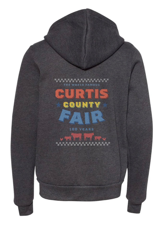 County Fair '25: Adult '100 Year' Full-Zip Hoodie