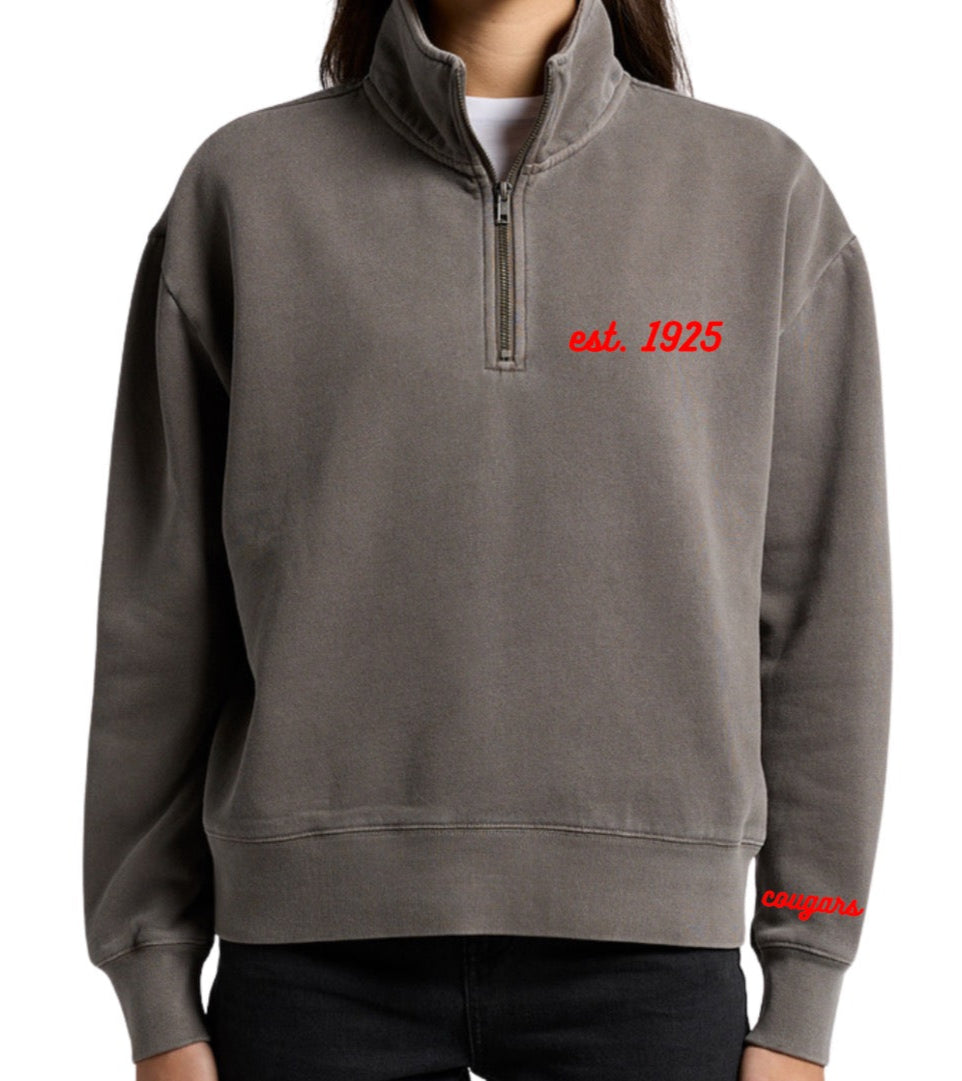 County Fair '25: Men's Faded Grey Half Zip