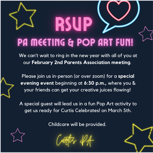 Feb 2nd Evening PA meeting!