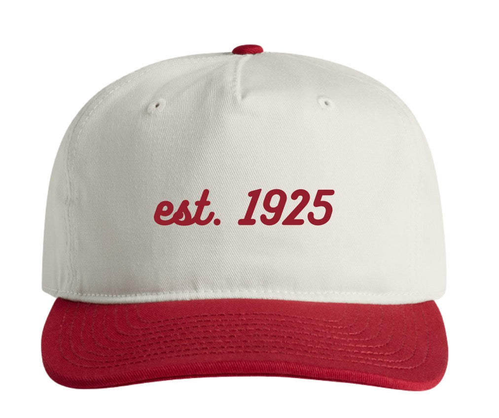 County Fair '25: Red & Ivory Embroidered Baseball Hat